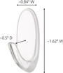 Command Adhesive Small Hook, Clear, Small - 1 Pkg
