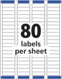 Return Address Labels, 800Ct., 8 1/2X11\" - 1 Pkg