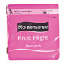 Knee High Sheer Toe Hose, Nude, Onesize - 1 Pkg