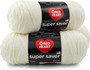 E300 Super Saver Yarn, Soft White, 7 oz - 3 Packs