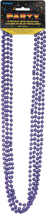 Bead Necklace Party Favors, Purple, 32\" - 1 Pkg