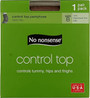 Control Top Panty Hose, Tan, B - 1 pkg