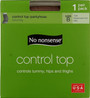 Control Top Panty Hose, Tan, B - 1 pkg