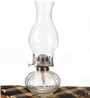 Ellipse Clear Glass Oil Lamp