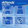 Attends Underwear Extra Moderate Absorbency Large - 4 pks of 18