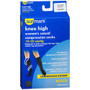 Sunmark Women's Compression Knee High Casual Socks 10-20 mmHg Black Medium