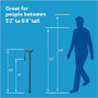 Carex Adjustable Cane, Soft Pink