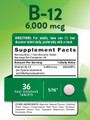 Nature's Truth Sublingual B-12 6000 mcg Fast Dissolve Tabs Natural Berry Flavor - 36 ct
