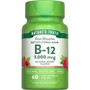 Nature's Truth Sublingual Methylcobalamin B-12 5000 mcg Fast Dissolve Tabs Natural Berry Flavor - 60 ct
