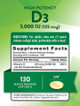 Nature's Truth High Potency Vitamin D3 5000 IU Quick Release Softgels - 130 ct