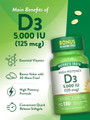 Nature's Truth High Potency Vitamin D3 5000 IU Quick Release Softgels - 130 ct