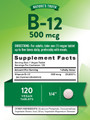 Nature's Truth B-12 500 mcg - 120 Tablets