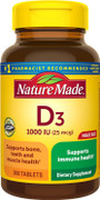 Nature Made D3 1000 IU - 300 Tablets