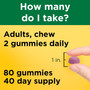 Nature Made Calcium Adult Gummies Cherry, Orange & Strawberry - 80 ct
