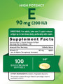 Nature's Truth High Potency E 200 IU Quick Release - 100 Softgels
