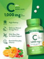 Nature's Truth Chewable C 1000 mg plus Wild Rose Hips Tablets Natural Orange Flavor - 60 ct