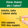 Nature Made Vitamin D3 2000 IU - 100 Tablets