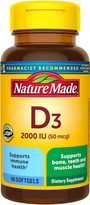 Nature Made D Vitamin 2000 IU Liquid - 90 Softgels
