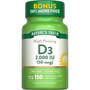 Nature's Truth High Potency Vitamin D3 2000 IU Quick Release Softgels - 150 ct