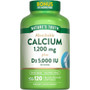 Nature's Truth Absorbable Calcium 1200 mg plus D3 5000 IU per Serving Quick Release Softgels  - 120 ct