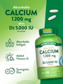 Nature's Truth Absorbable Calcium 1200 mg plus D3 5000 IU per Serving Quick Release Softgels  - 120 ct