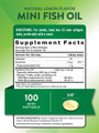Nature's Truth Vitamins Mini Fish Oil 1300 mg Premium Strength Natural Lemon Flavor - 100 Softgels