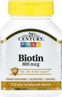 21st Century Biotin 800 mcg - 110 Tablets