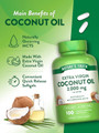 Nature's Truth Vitamins Coconut Oil 1000 mg - 100 Quick Release Softgels