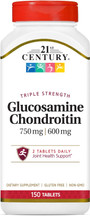 21st Century Glucosamine 750 mg & Chondroitin 600 mg - Triple Strength - 150 Tablets