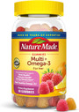 Nature Made Adult Gummies Multi for Her plus Omega-3s Strawberry, Lemon & Orange Flavors - 80 ct