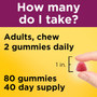 Nature Made Adult Gummies Multi for Her plus Omega-3s Strawberry, Lemon & Orange Flavors - 80 ct