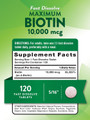 Nature's Truth Maximum Biotin 10,000 mg Fast Dissolve Tabs Berry - 120 ct