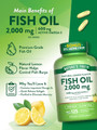 Nature's Truth Natural Lemon Flavor Fish Oil 1000 mg Quick Release Softgels - 125 ct