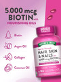 Nature's Truth Superior Strength Hair, Skin & Nails with Biotin plus Argan Oil, Coconut Oil, Collagen - 165 Softgels