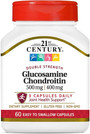 21st Century Glucosamine 500 mg Chondroitin 400 mg Capsules - 60 Capsules