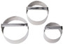 Biscuit Cutter Set - Silver, 3 pc