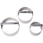 Biscuit Cutter Set - Silver, 3 pc