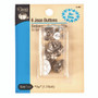 Jean Buttons - 6 pc - Nickel, 6 pc