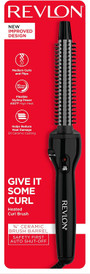 Revlon Perfect Heat Curling Iron Brush - Black, 3/4\"