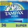 Tampax Pearl Tampons with Plastic Applicators Super Absorbency Unscented - 36 ea.