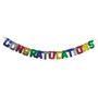 Deluxe Congrats Banner Decoration - Primary