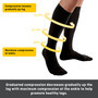 Futuro Revitalizing Dress Socks for Men Moderate Compression Large Black - 1 pr