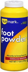 Sunmark Foot Powder - 7 oz