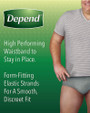 Depend Fit-Flex Underwear for Men X-Large Maximum Absorbency - 2 pks of 15
