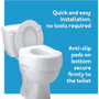 Carex Raised Toilet Seat, 5 1/2\"