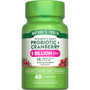 Nature's Truth Women's Probiotic + Cranberry Dietary Supplement Vegetarian Capsules - 40 ct