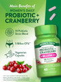 Nature's Truth Women's Probiotic + Cranberry Dietary Supplement Vegetarian Capsules - 40 ct