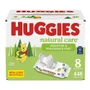Huggies Natural Care Wipes Fragrance Free - 8 packs of 56 wipes