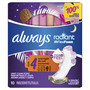 Always Radiant Pads with Flexi-Wings Overnight Flow Light Clean Scent - 10ct