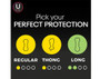 U by Kotex Barely There Wrapped Thong Liners - 50 ct